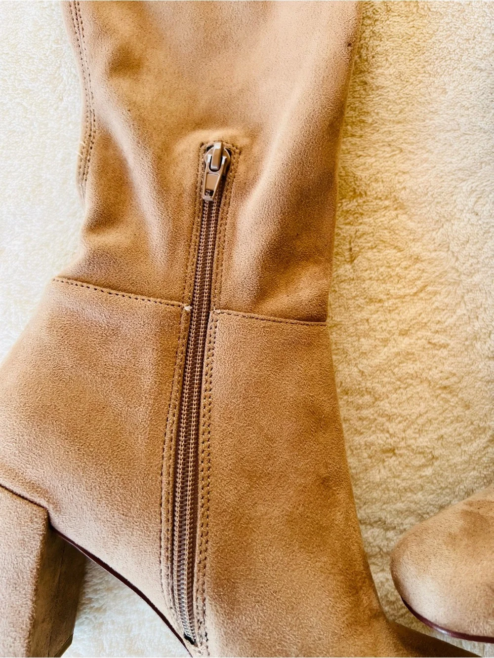 Chinese Laundry King Taupe Over-the-Knee Suedette Boots Size 8 NWT